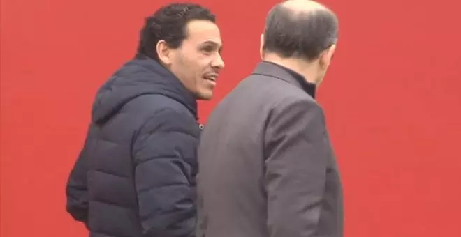 Monchi y Castro, presentes en el entrenamiento del Sevilla