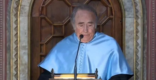 El discurso de Serrat,  tras se nombrado doctor 'honoris causa': "Las canciones viven en nuestra memoria"