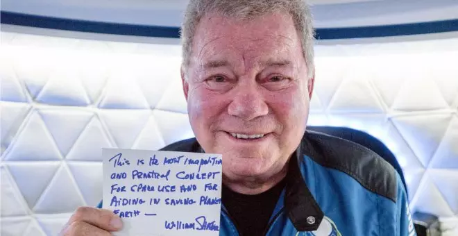 William Shatner viajó al espacio y algo le aterró