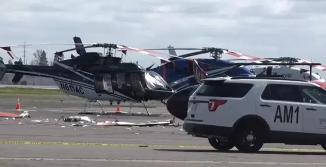 Estrella un helicóptero cuando trataba de robarlo en Sacramento (EEUU)