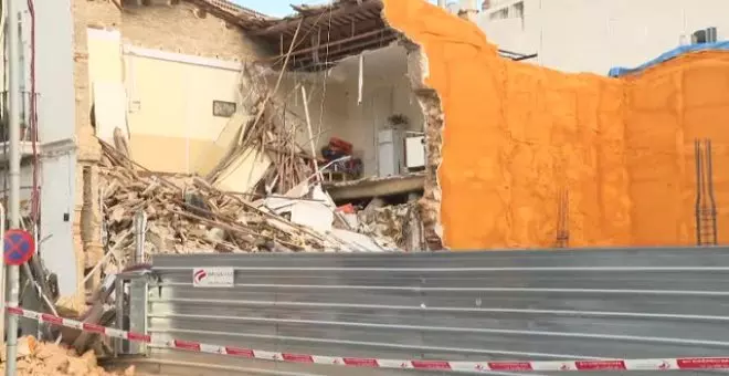 Se derrumba un edificio en Sitges (Barcelona)