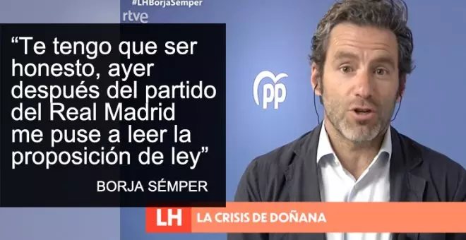 El nivel del PP con la crisis de Doñana: su portavoz leyó el plan de su partido "en diagonal" después de ver jugar al Real Madrid