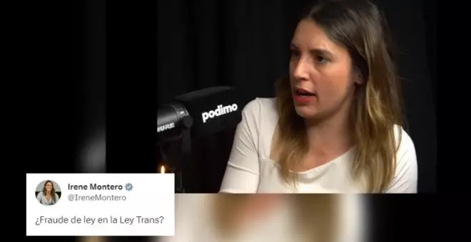 Irene Montero desmonta los bulos sobre la Ley Trans: "Habrá 'machirulos' que van a intentar desafiar al Estado, pero vamos a perseguir el fraude de ley"