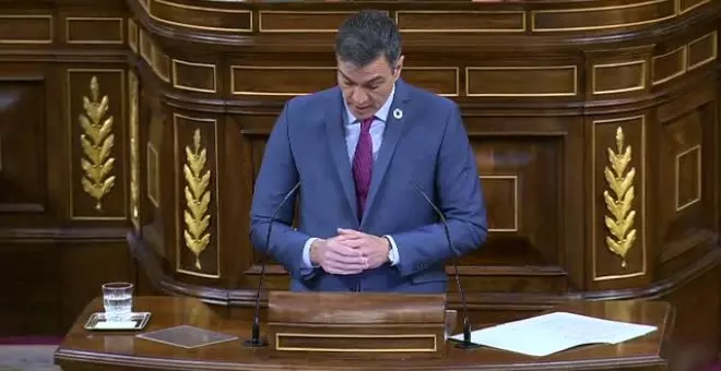 Sánchez sobre Doñana: "La sede de la soberanía nacional le pide de nuevo al gobierno de Andalucía la retirada de sus planes"