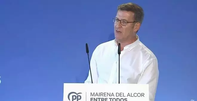 Feijóo en Mairena del Alcor: "Andalucía ha sido víctima de décadas de dejadez socialista"