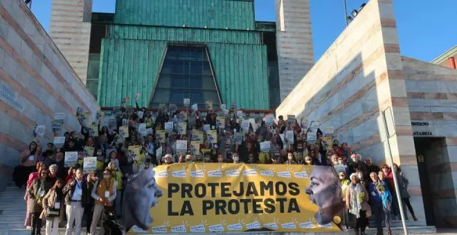 Manifestación en Santander por el derecho a la libertad de expresión