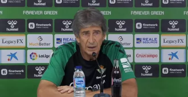 Pellegrini: "El equipo no se ha caído nunca, pero la ilusión tiene que ir de la mano de la realidad"