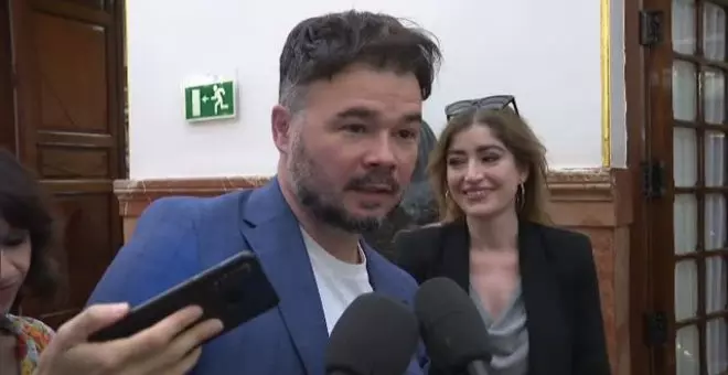 Rufián, sobre la supuesta hija secreta del rey emérito: "Nos interesa más el dinero secreto que tiene por ahí"