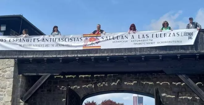 Vuelve a Mauthausen la pancarta de los republicanos españoles