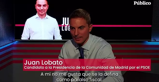 Juan Lobato: "En Madrid hay una estrategia clara de beneficio particular a un pequeñísimo porcentaje de la población"