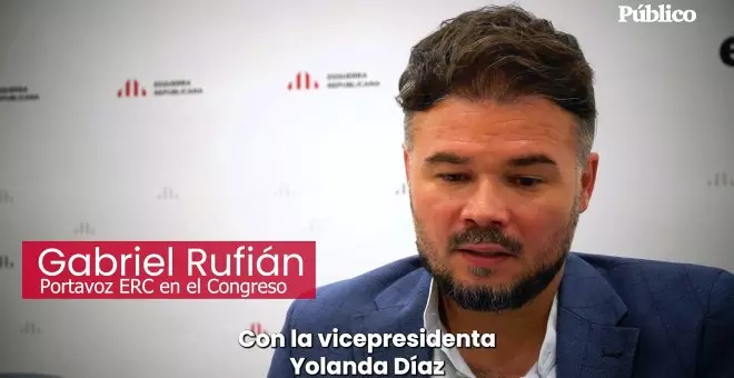 Gabriel Rufián: Sobre Yolanda Díaz