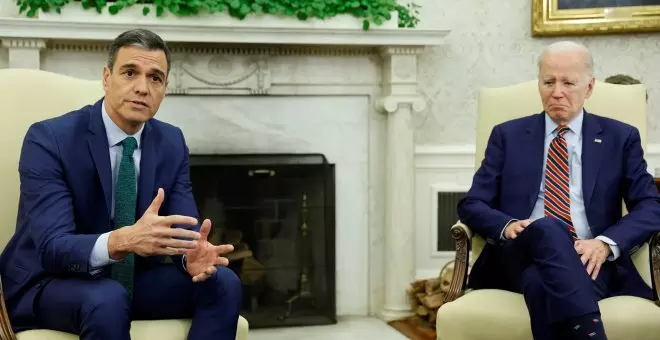 Sánchez conversa con Biden para reiterarle una "solución política" en Gaza con la coexistencia de dos Estados