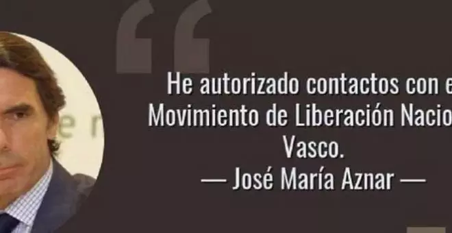 No se alarmen: Aznar habló del Movimiento Vasco de Liberación hace veinticinco años cuando ETA seguía operativa