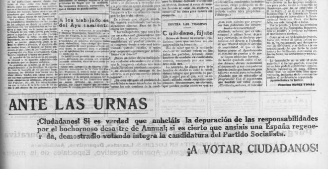 Métodos modernos en la campaña socialista de 1923