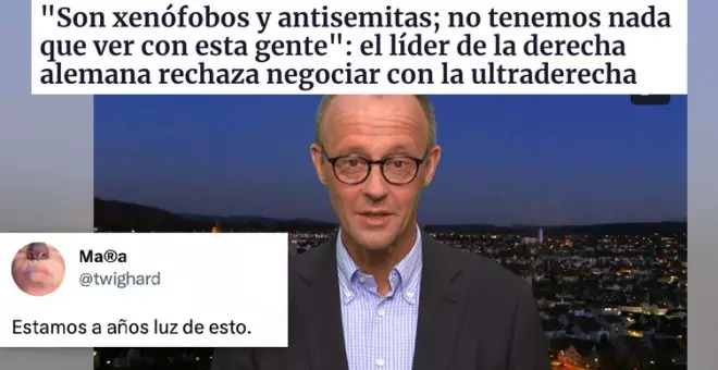 Así rechaza el líder de la derecha alemana pactar con la ultraderecha: "Encuentra las siete diferencias con el PP"