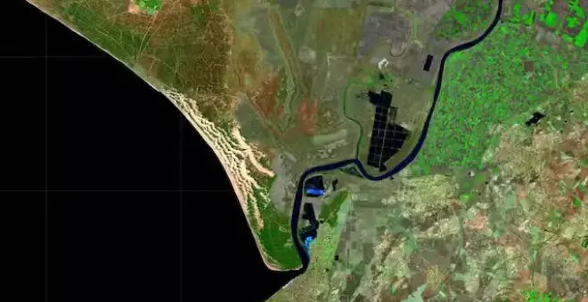 Las imágenes por satélite demuestran cómo se está secando el parque de Doñana