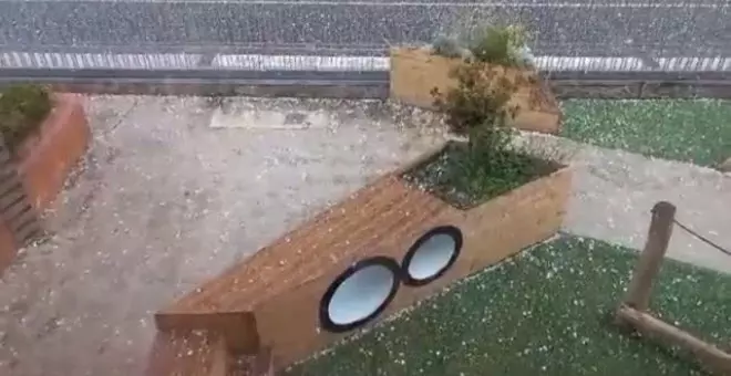 Tarde de tormentas en Guipúzcoa con el granizo como protagonista