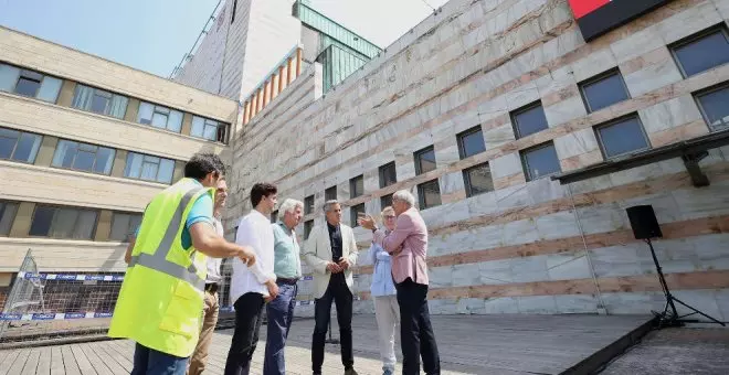 En marcha las obras de la terraza-mirador del Palacio de Festivales, que tendrá el primer rooftop bar de Cantabria