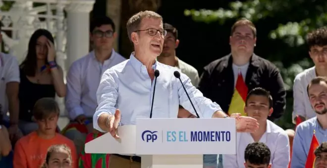 Feijóo agita el anticomunismo contra Yolanda Díaz y pide unificar en el PP todo el voto derechista