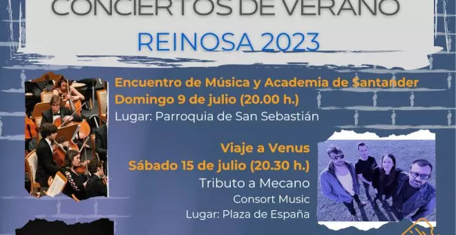 Reinosa tendrá 15 conciertos gratuitos este verano