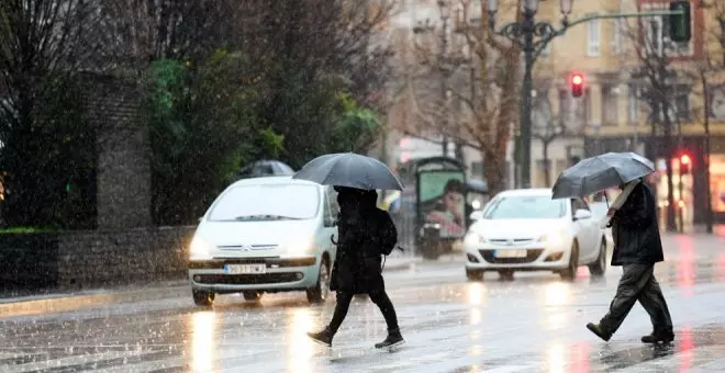 Cantabria, donde más llueve este lunes