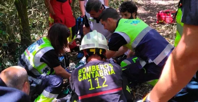 Evacuado en helicóptero un senderista de 45 años tras desvanecerse en el Monte Buciero