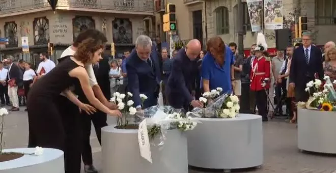 Barcelona homenajea a las víctimas en el sexto aniversario del atentado de las Ramblas