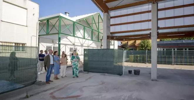 El colegio Jesús Cancio cuenta con una nueva cubierta en el patio