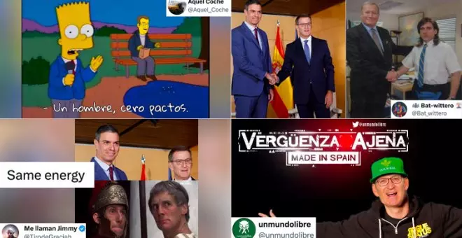 "Feijóo acabará pidiendo que al menos le dé una vuelta en Falcon": los mejores memes de su reunión con Sánchez