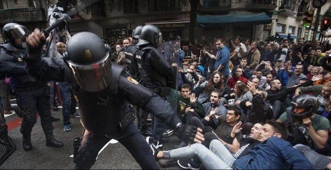 Amnistiados 45 guardias civiles por las cargas del 1-O en Dosrius (Barcelona)