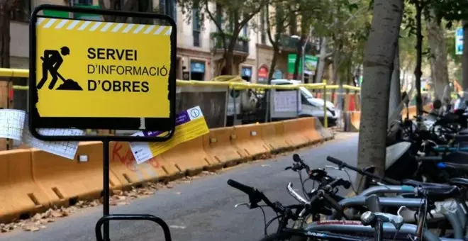 Un juzgado ordena desmantelar el eje verde del Consell de Cent en Barcelona