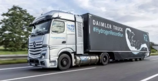 El camión de hidrógeno de Daimler supera los 1.000 km de autonomía y pone contra las cuerdas al diésel