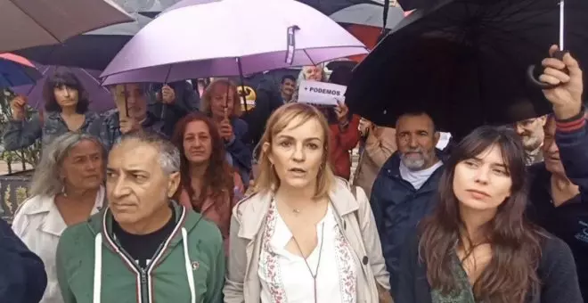 "Ione Belarra, queremos democracia", corean los afines a Covadonga Tomé