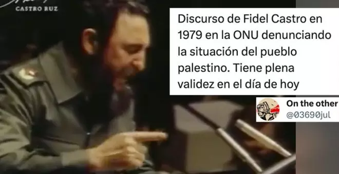 Así hablaba Fidel Castro sobre el "genocidio" del "imperialismo y el sionismo contra el pueblo palestino"