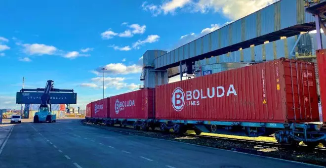 La primera composición de ferrocarril para Boluda Maritime Terminals llega al Puerto de Santander