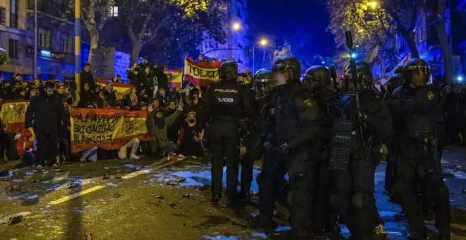 Ultraderechistas arengados por Vox llevan la violencia a las calles de Madrid con la amnistía como excusa