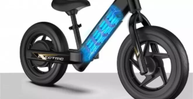 Esta bicicleta eléctrica de equilibrio, para niños, puede aguantar recorridos de hasta 12 km