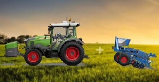 Este pequeño tractor eléctrico tiene el doble de autonomía gracias a combinar baterías y metanol