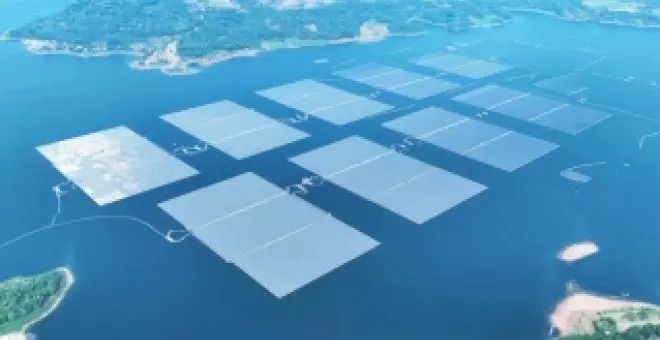 Es la granja solar flotante más grande del mundo. Verla desde el aire es sobrecogedor