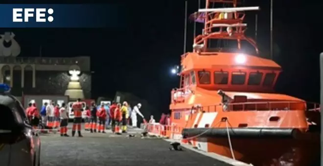 La Guardamar Polimnia rescata 76 migrantes al sur del Hierro