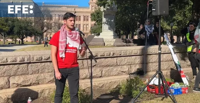 Manifestación en el Capitolio de Texas para proteger a Palestina