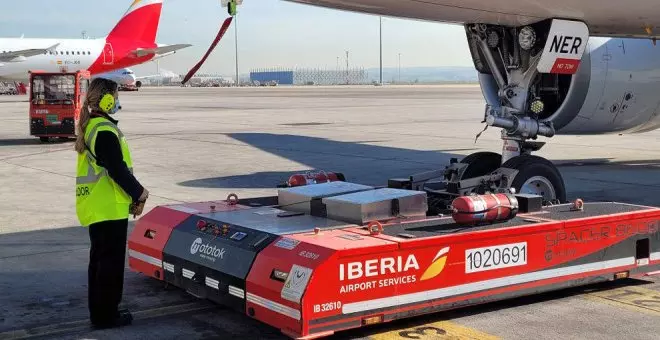 Iberia cifra el seguimiento de la huelga en un 16% hasta el mediodía, con una puntualidad del 81%