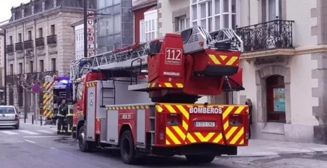 Desalojado un edificio en Reinosa por un incendio en un piso