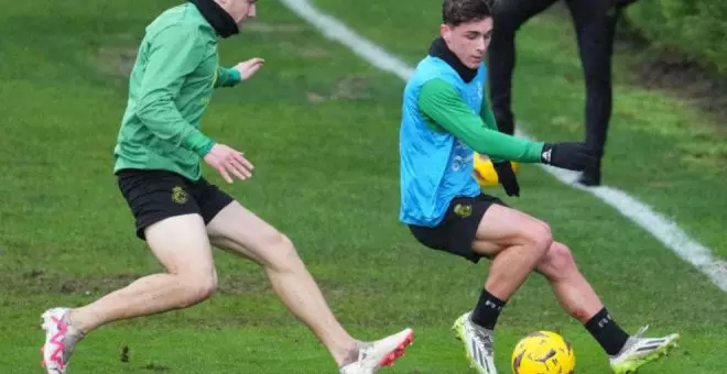 El Racing se ejercita en las Instalaciones Nando Yosu tras su partido en Ipurua