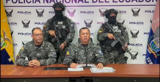 La policía de Ecuador detiene a dos hombres sospechosos de asesinar al fiscal que investigaba el caso del asalto a un canal de televisión
