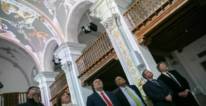La rehabilitada iglesia de san Miguel se presenta al público con el espectáculo audiovisual 'Luz Cuenca'