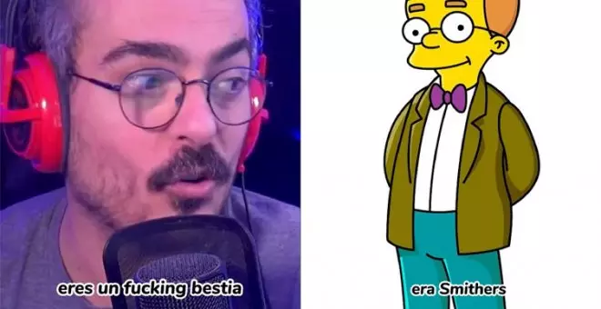 Destroza el discurso de Llados en dos minutos: "La mayor 'foking' bestia era Smithers de 'Los Simpson'"