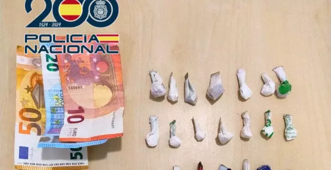 Detenido un joven de 22 años por tráfico de drogas: 33 envoltorios con cocaína, marihuana y hachís