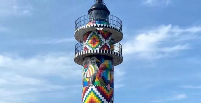 El faro-grafiti de Ajo, el único del mundo