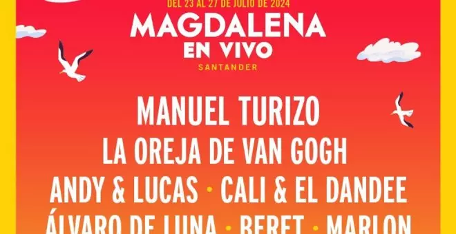 Manuel Turizo, La Oreja de Van Gogh, Cali & El Dandee, Beret y Álvaro de Luna, en el Magdalena en Vivo